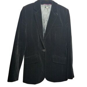 J. Crew Ludlow Men's Black Velvet  Blazer Sz T8/ 38S